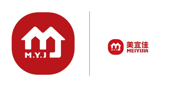 美宜佳便利店LOGO，美宜佳便利店标志，美宜佳新品牌设计，便利店品牌设计