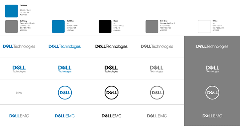 戴尔集团（Dell）标志，戴尔集团（Dell）LOGO，戴尔集团（Dell）品牌形象，戴尔新标志LOGO