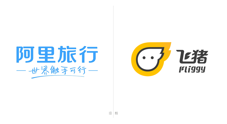 阿里旅行品牌设计，飞猪品牌设计，飞猪标志，飞猪LOGO，旅行品牌设计