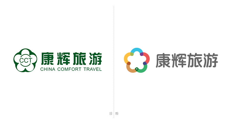 中国康辉旅行社集团LOGO，中国康辉旅行社集团标志，康辉旅行社品牌形象设计，旅行社标志，旅行社LOGO，旅行社品牌形象，旅游品牌设计