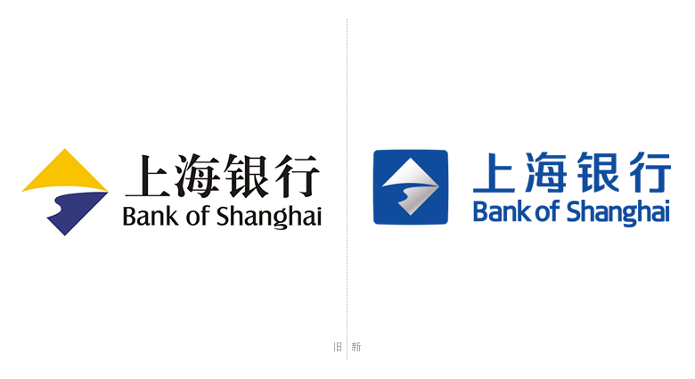 上海银行LOGO，上海银行标志，上海银行品牌形象，银行品牌设计