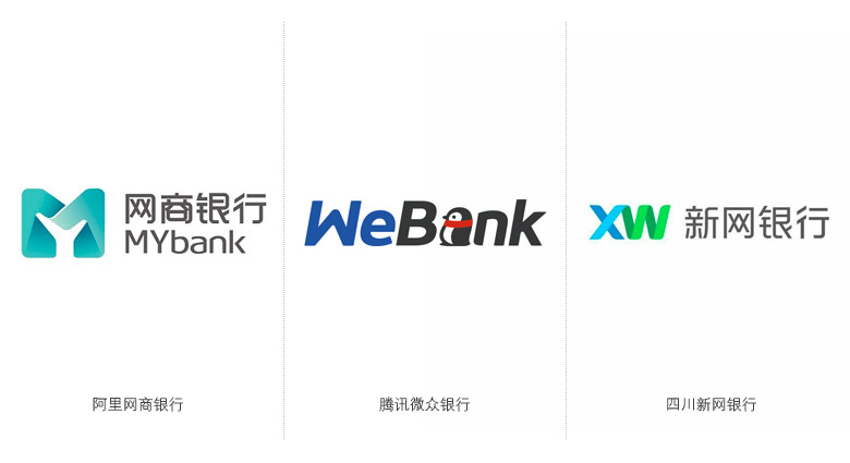 四川新网银行LOGO，新网银行标志，网上银行品牌设计