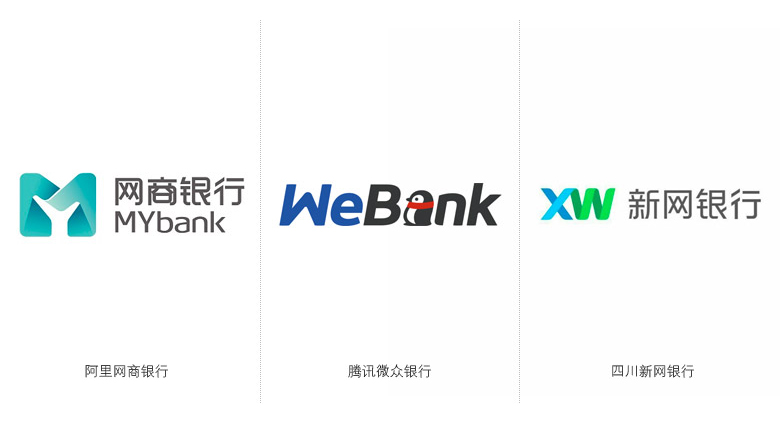 新网银行成立启用全新logo
