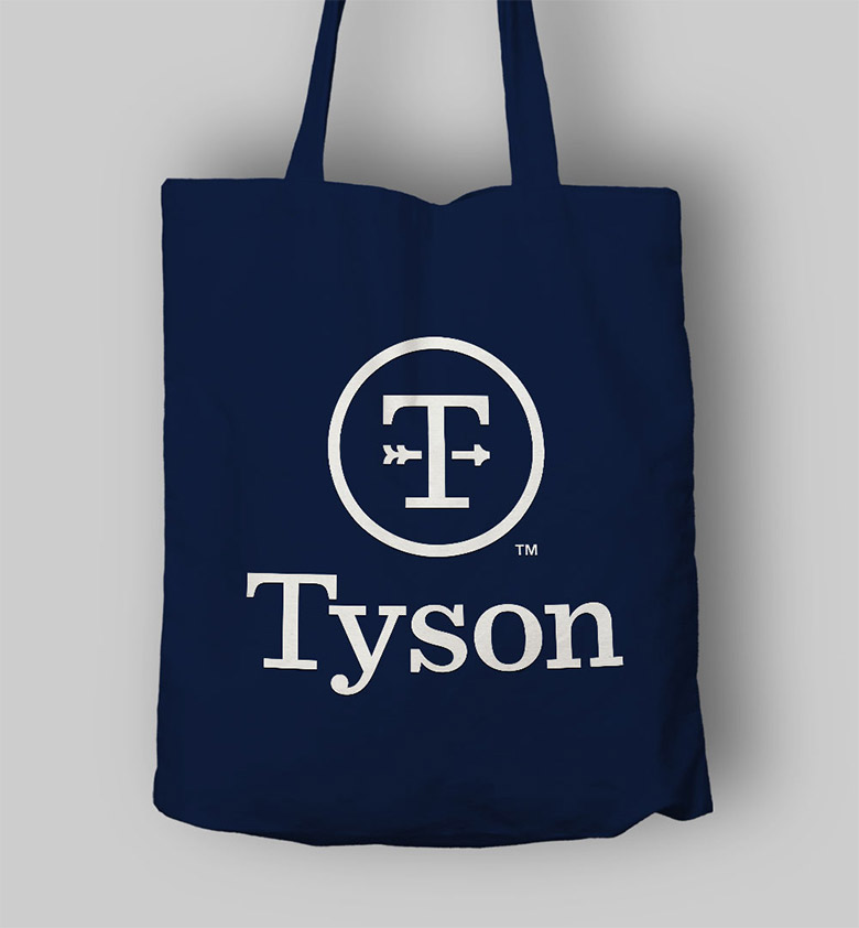 泰森食品标志，泰森食品LOGO，泰森食品品牌设计，食品设计