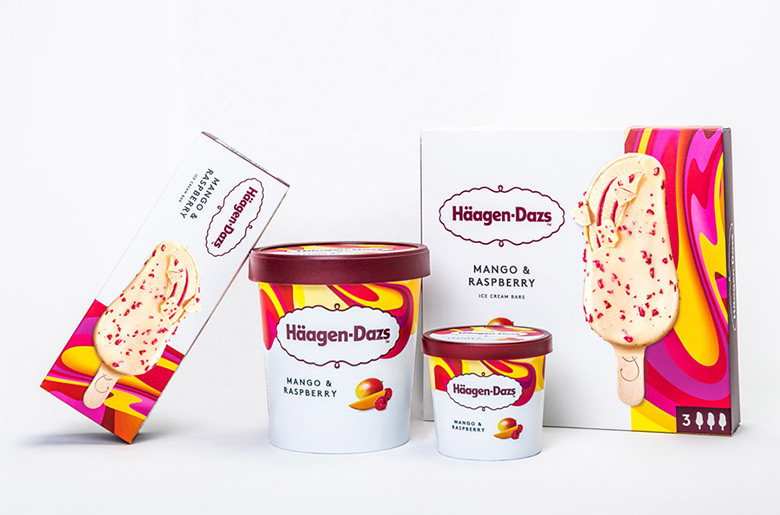哈根达斯标志，哈根达斯LOGO，哈根达斯包装，哈根达斯品牌形象设计，冰淇淋品牌设计，雪糕品牌设计