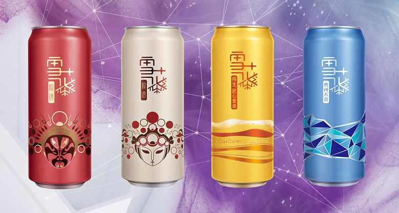 雪花啤酒标志，雪花啤酒LOGO，雪花啤酒包装设计，雪花啤酒形象设计，啤酒品牌设计