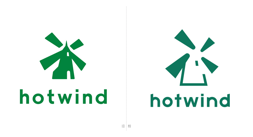 Hotwind热风标志,Hotwind热风LOGO,Hotwind热风品牌设计,时尚连锁品牌设计