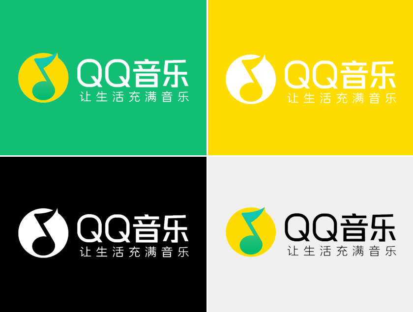 QQ音乐LOGO,QQ音乐标志,QQ音乐品牌设计,音乐标志设计