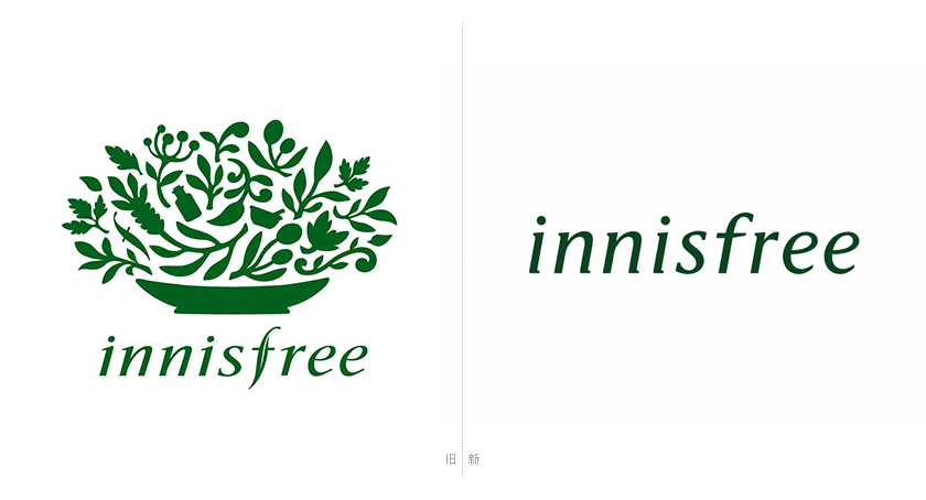 悦诗风吟（Innisfree）标志,悦诗风吟（Innisfree）LOGO,悦诗风吟（Innisfree）品牌形象设计,化妆品品牌设计,化妆品品牌LOGO,化妆品品牌标志