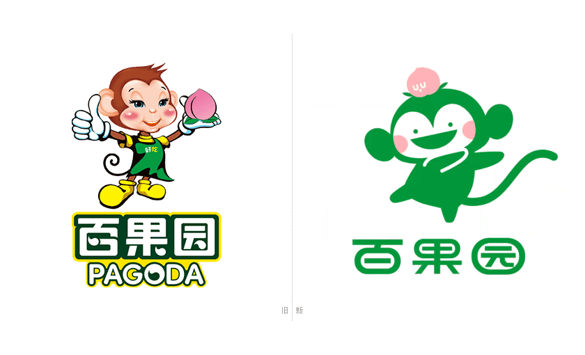 百果园LOGO,百果园标志,百果园形象设计,水果品牌标志,水果品牌LOGO