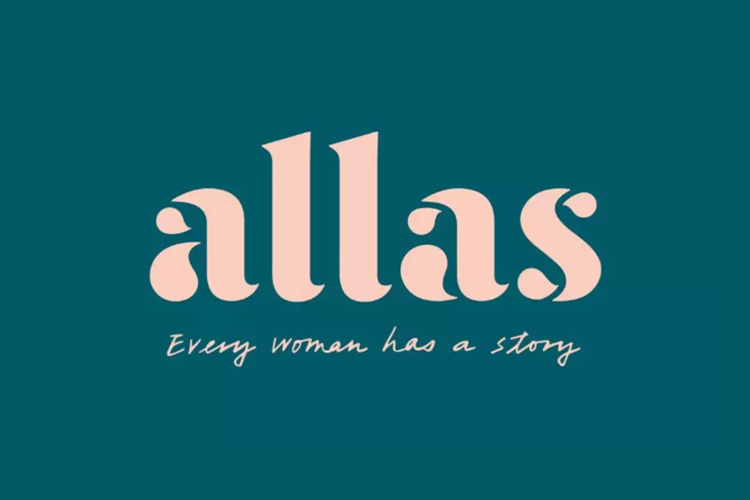 女性生活杂志Allas品牌推出全新logo