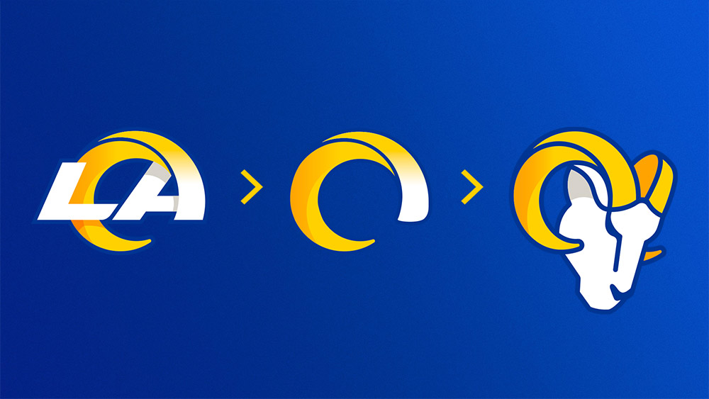 洛杉矶公羊losanglesrams橄榄球球队发布新logo