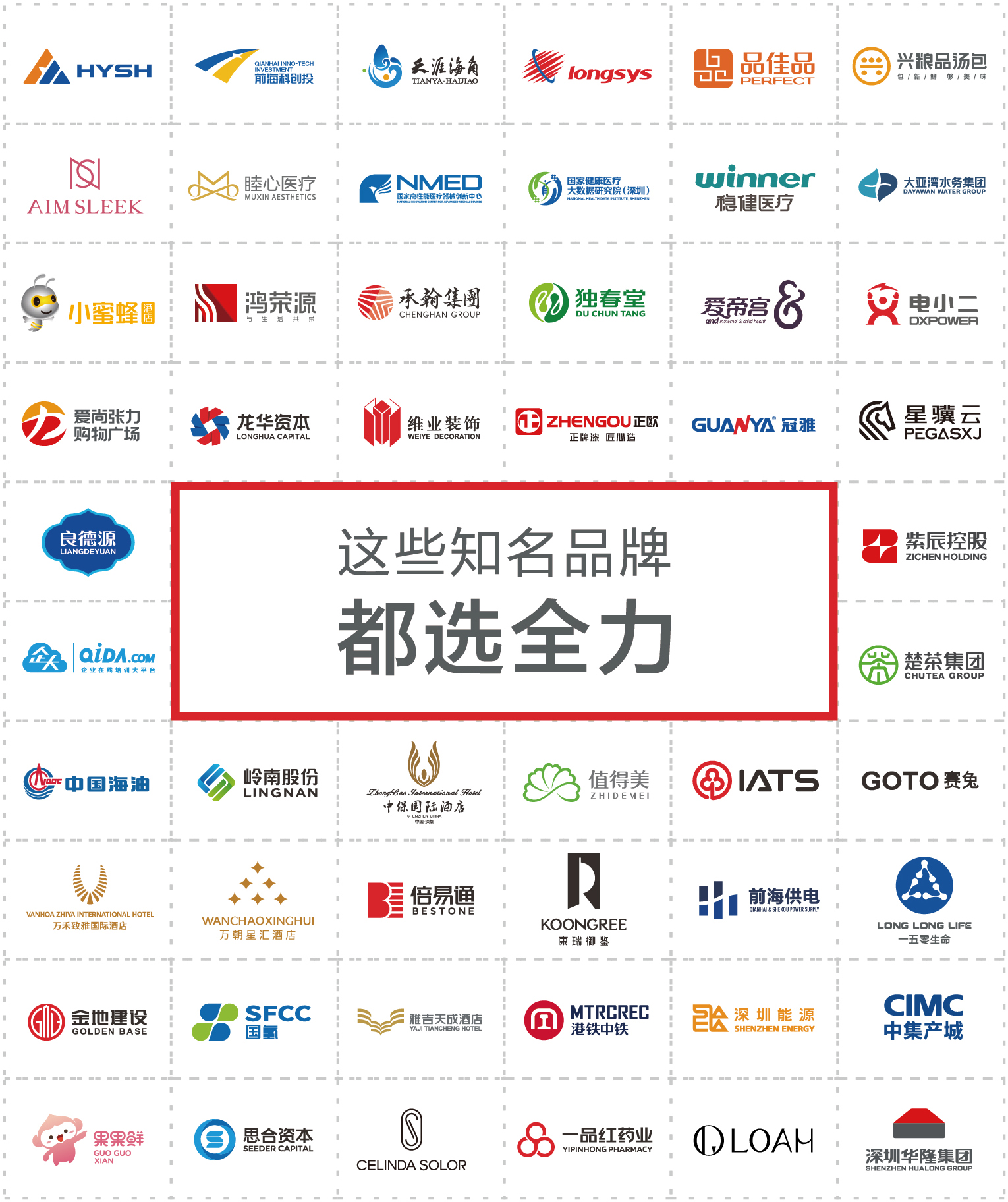 这些知名品牌都选全力